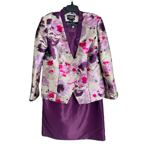 Terramina purple floral 3 pc set - Picture 1 of 5